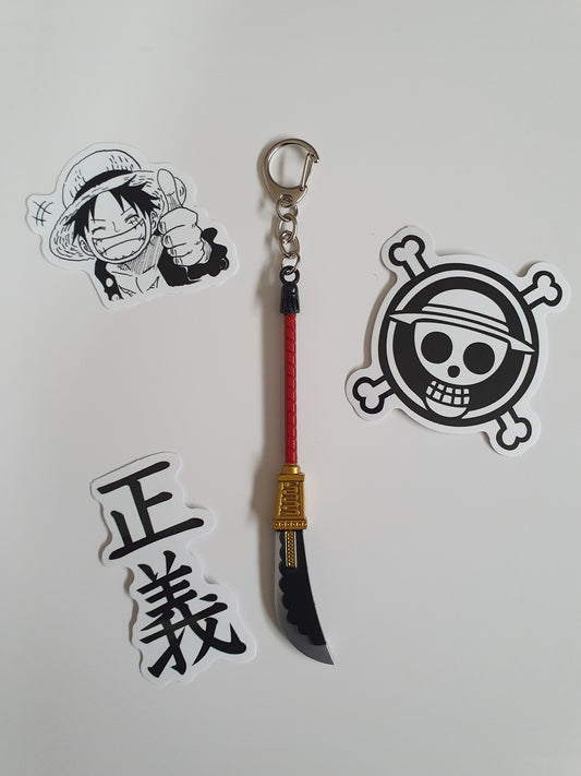 Whitebeard Murakumogiri sword - Metal key chain