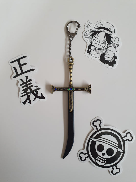 Dracule Mihawk Yoru Sword keychain
